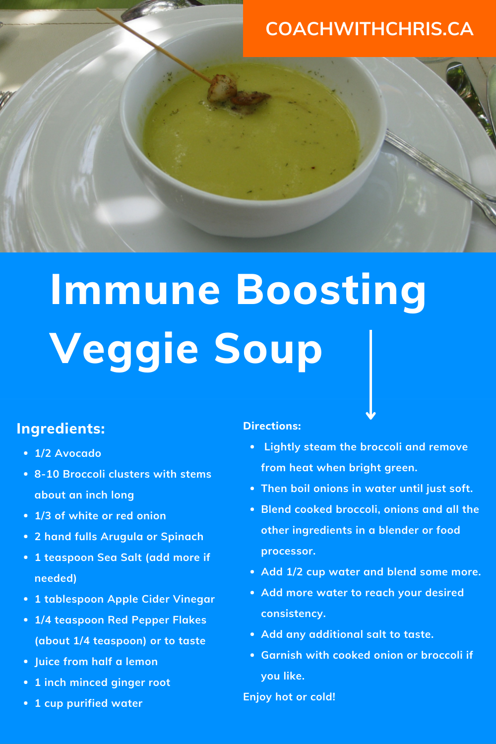 Immune Boosting Veggie Soup | Weight Loss Coach and Nutritionist