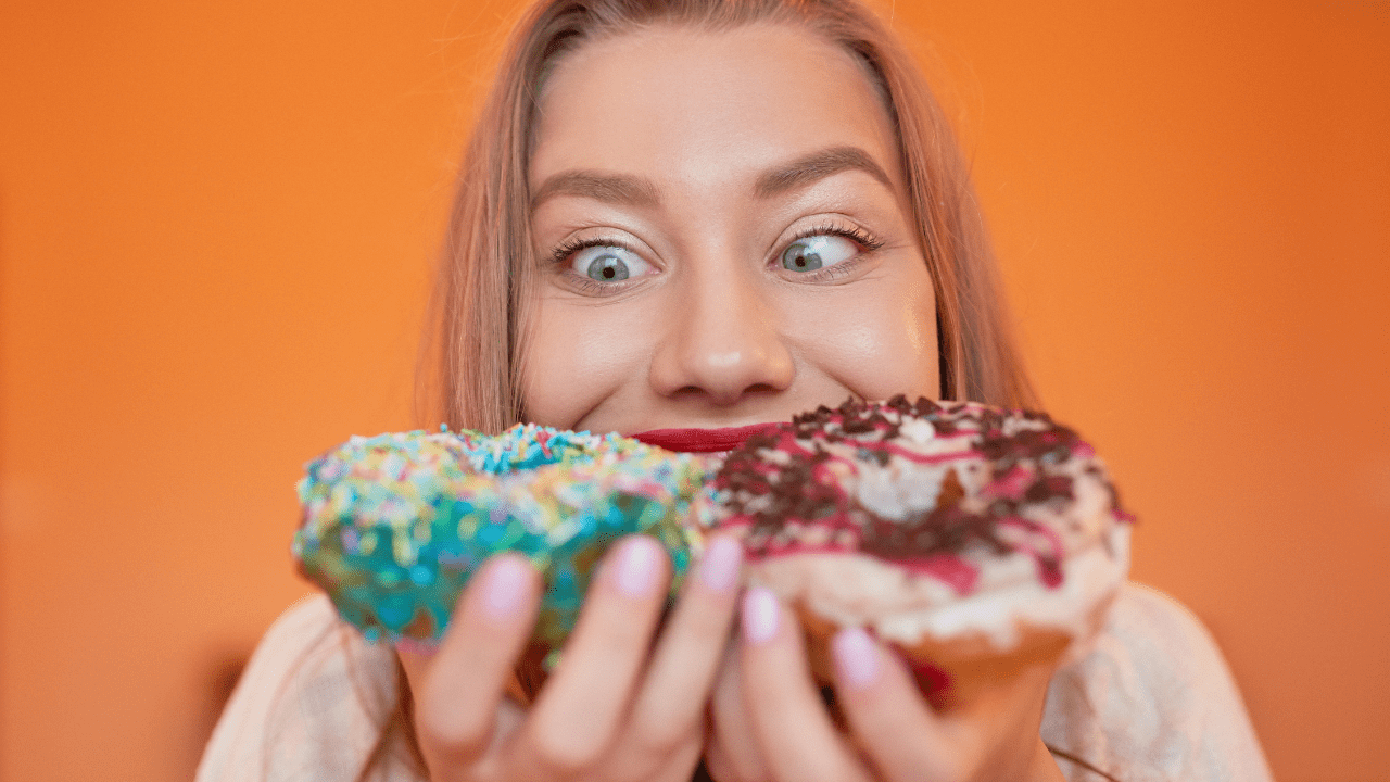 Woman with Sugar Cravings and Donuts | Weight Loss Coach and Nutritionist