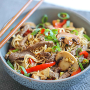 Quick Beef Chow Mein