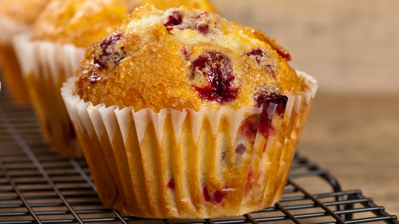 Gluten-Free Mini Cranberry Muffins