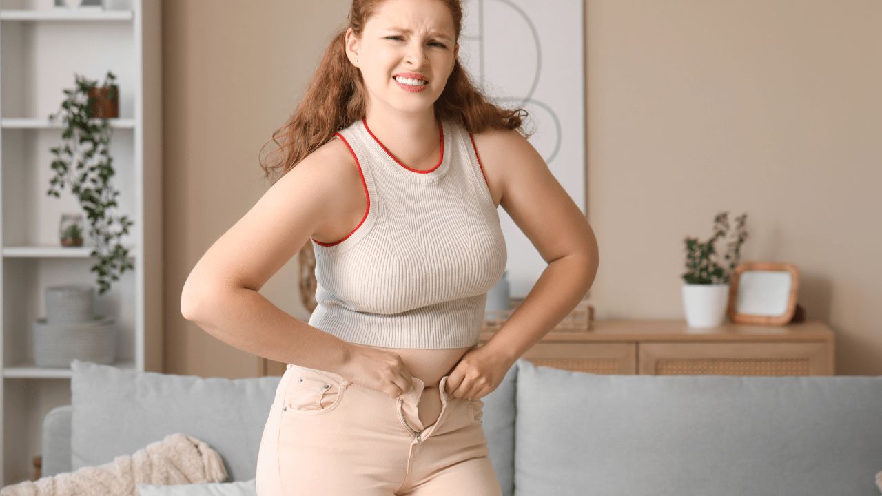 Woman Gaining Weight - Cortisol and Weight Gain