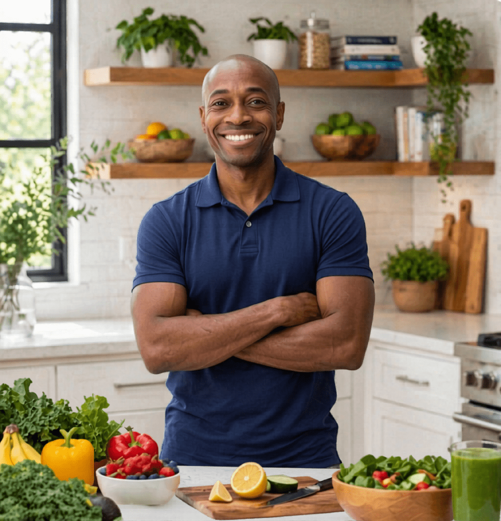Coach Chris Kitchen - arms crossed | Nutritionist & Health Coach