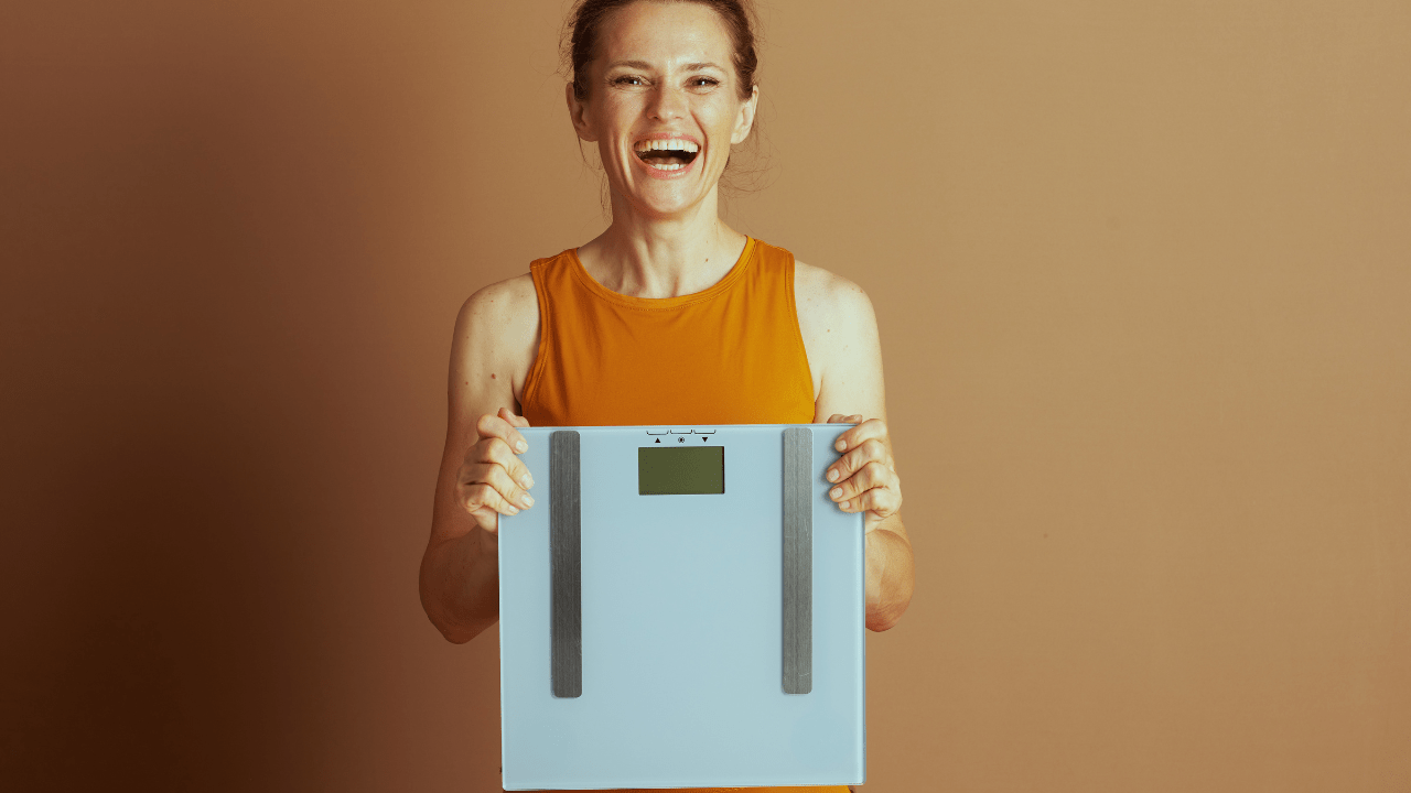 Woman Weight Loss Success