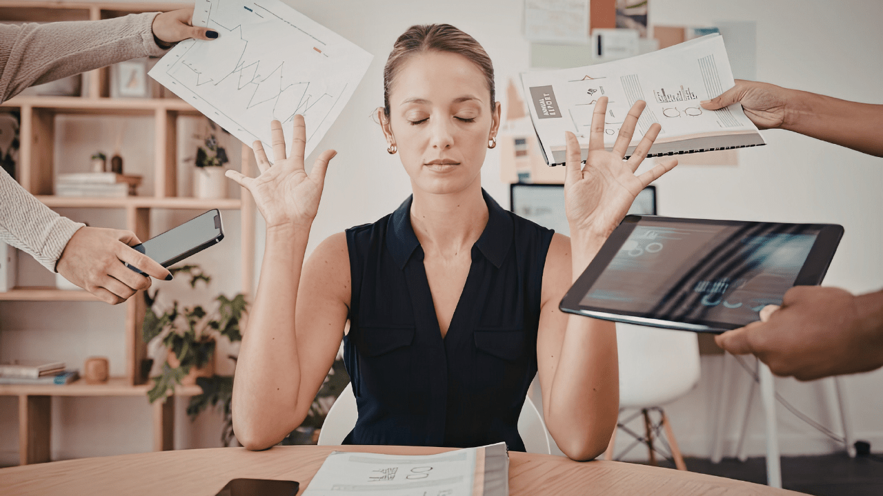 Woman Over 30 Managing Stress 