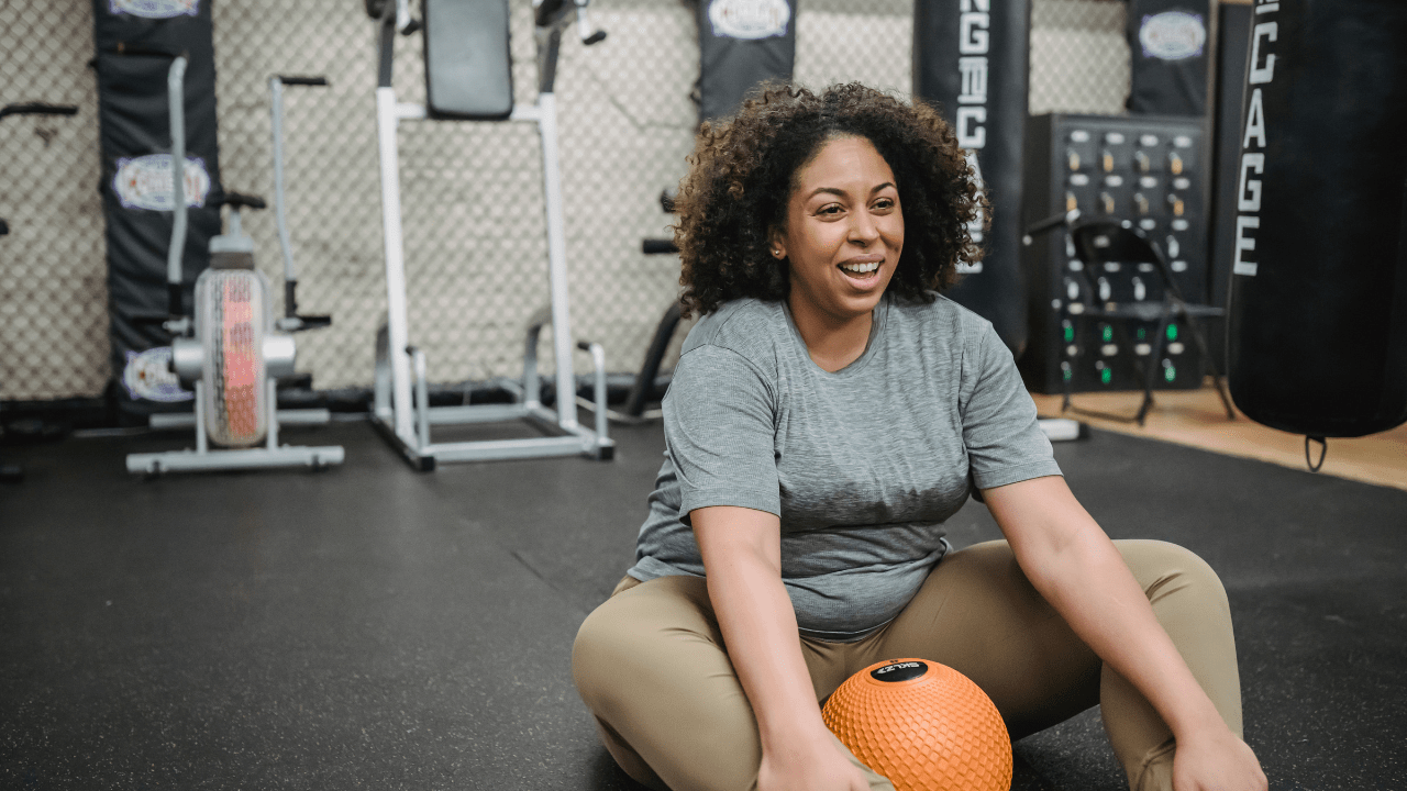 Woman Building Muscle