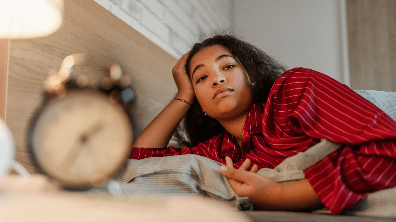 Woman Dealing With Poor Sleep Woman Dealing With Poor Sleep