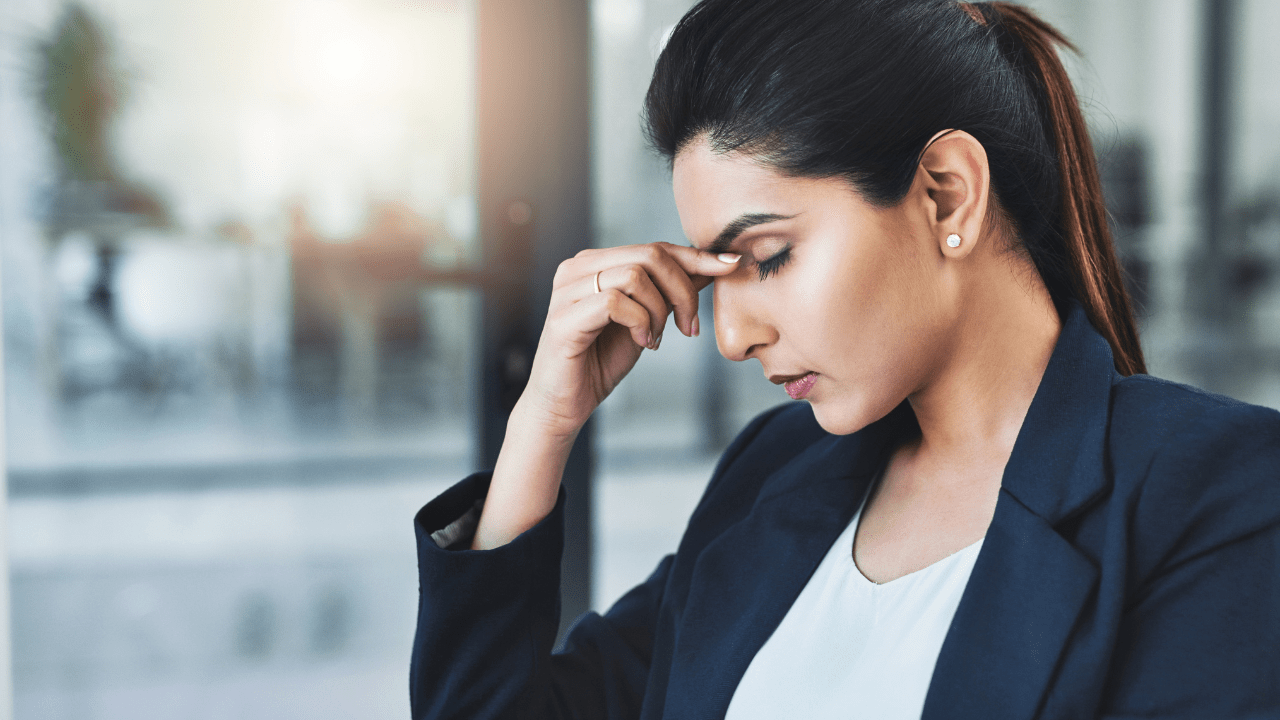 Woman Experiencing Brain Fog